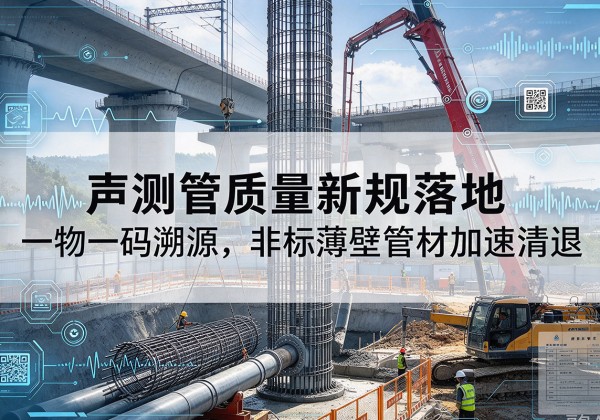 阿克陶声测管质量新规落地，一物一码溯源，非标薄壁管材加速清退