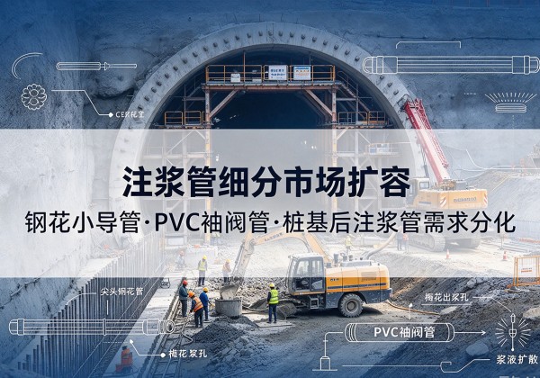 阿克陶注浆管细分市场扩容，隧道钢花小导管、PVC 袖阀管、桩基后注浆管需求分化